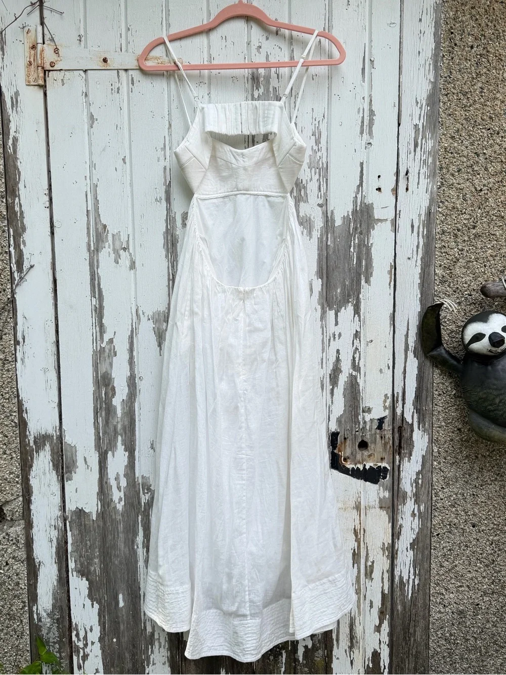 Zimmermann Rosa Bralette Dress 0 XS White Linen Midi - Picture 7 of 11